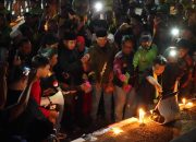 Ratusan Driver Ojol dan Mahasiswa Cilegon Gelar Doa Bersama untuk Korban Insiden di Jakarta
