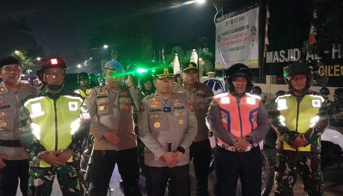 Antisipasi Gangguan Keamanan, Polres Cilegon Gelar Patroli Gabungan Jelang HUT RI