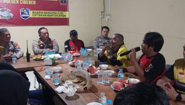 Polsek Cibeber Gelar “Ngopi Bareng”, Dari Masalah Parkir, Hingga Tak Ada PJU