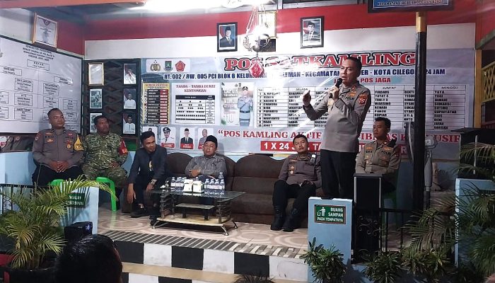 Kapolres Cilegon Kunjungi Satkamling PCI: Siskamling Tempat Silaturahmi Sekaligus Penjaga Kamtibmas