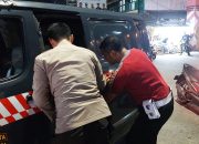 Gercep,Polsek Cilegon Tangani Korban Lakalantas di Perempatan Jalan Temu Putih