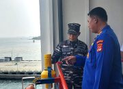 Lakukan Sidak di Pelabuhan Merak, Danlanal Banten Ingatkan Pentingnya Alat Keselamatan Kapal Ro-Ro